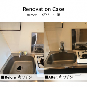 クリーニング済のキッチン